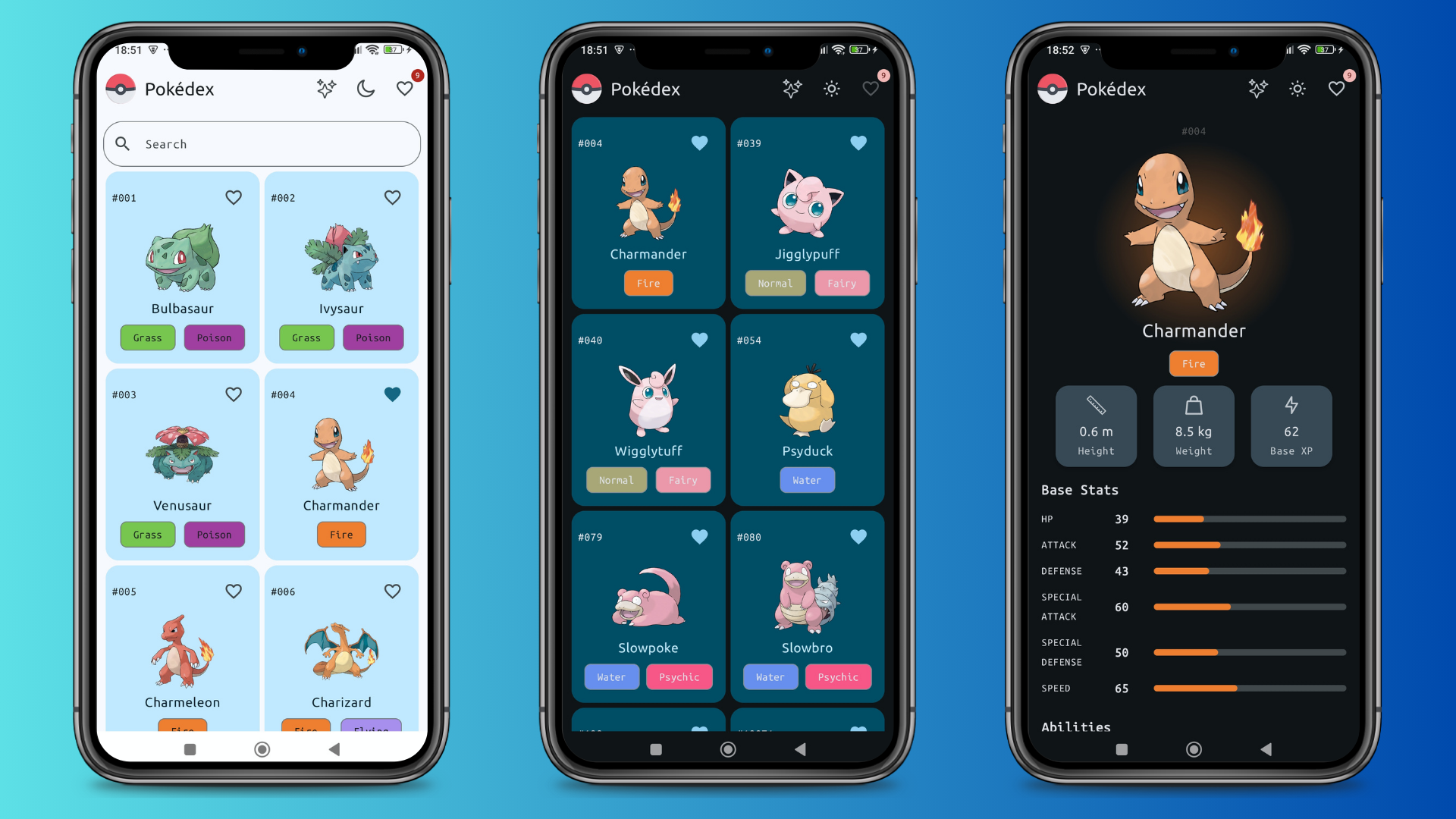 Pokédex app preview